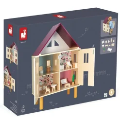 Janod Small World Play|Age 5 & 6^Dolls House (Furnished)