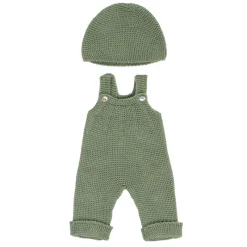 Miniland Dolls Dolls|Dolls^Dolls Knitted Overalls + Cap | 38cm dolls