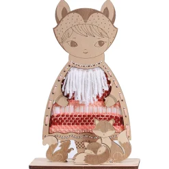 Sozo Stem Toys|Hammer / Lace^Dress-Up Doll Weaving Kit - Fox