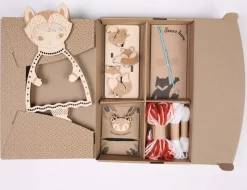 Sozo Stem Toys|Hammer / Lace^Dress-Up Doll Weaving Kit - Fox