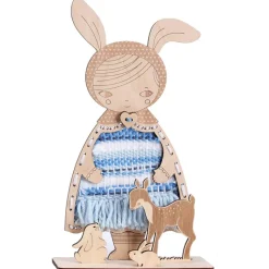 Sozo Stem Toys|Hammer / Lace^Dress-Up Doll Weaving Kit - Bunny