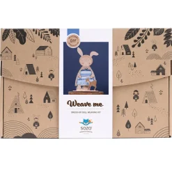 Sozo Stem Toys|Hammer / Lace^Dress-Up Doll Weaving Kit - Bunny
