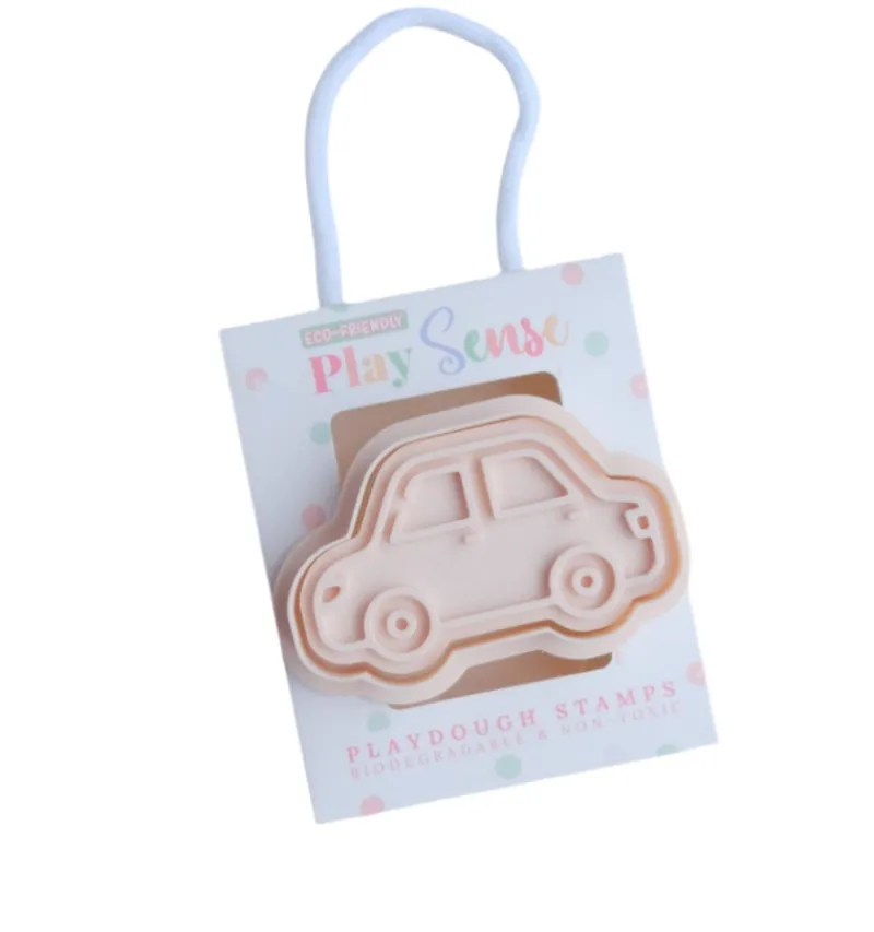 Play Sense Age 7 & 8|Age 5 & 6^Eco Playdough Stamp | Car