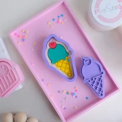 Play Sense Sensory Play|Age 7 & 8^Eco Playdough Stamp | Cherry Ice Cream
