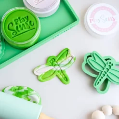 Play Sense Age 7 & 8|Age 5 & 6^Eco Playdough Stamp | Insects: Dragon Fly