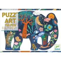 Djeco Jigsaws / Puzzles|Age 7 & 8^Elephant Puzzle Art by - 150-Piece