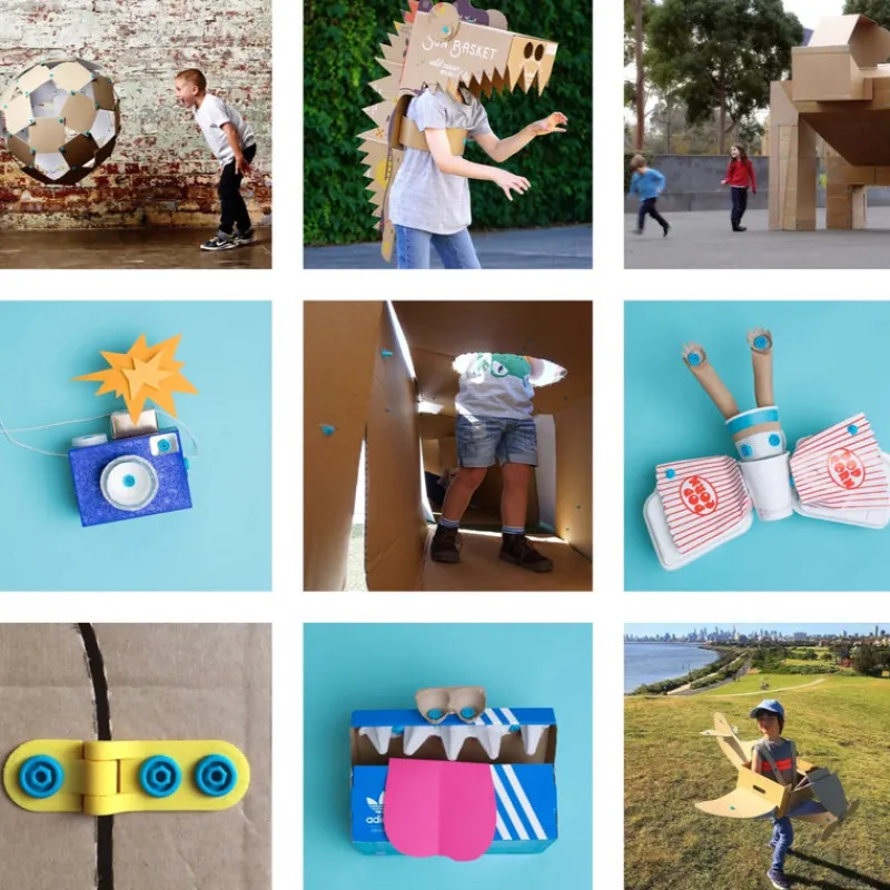 Makedo Stem Toys|Construction^EXPLORE | Cardboard Construction Kit
