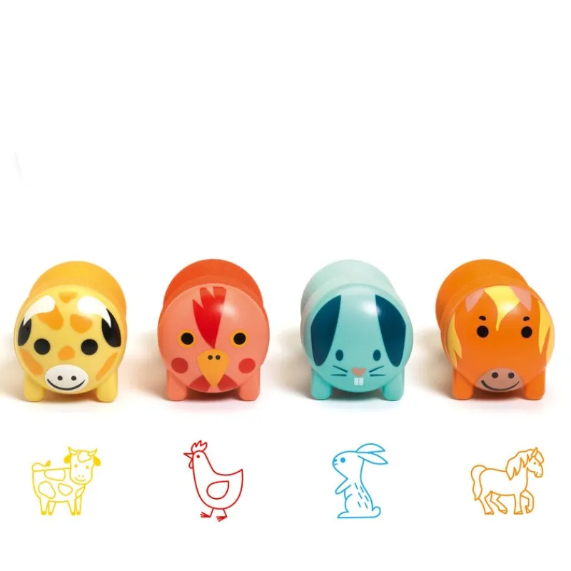 Djeco Sensory Play|Art / Craft^Farm Animal Stamps for Little Ones