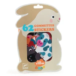 Djeco Stickers / Transfers|Art / Craft^Farm Animals 62 Sticker Set