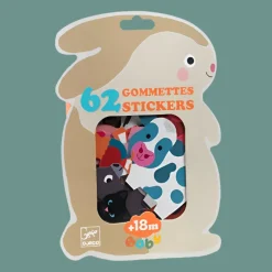 Djeco Stickers / Transfers|Art / Craft^Farm Animals 62 Sticker Set
