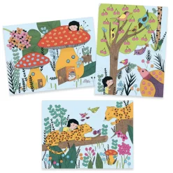 Djeco Art / Craft|Age 5 & 6^Finger Painting Kit - Touch & Paint