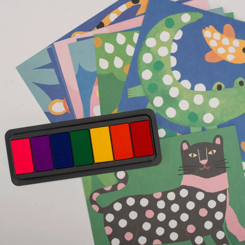Moulin Roty Art / Craft|Age 5 & 6^Finger Stamps Craft