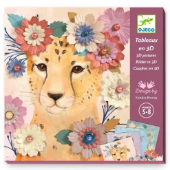 Djeco Art / Craft|Age 7 & 8^Floral Wreaths 3D Pictures
