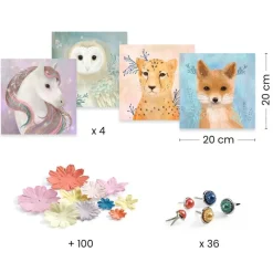 Djeco Art / Craft|Age 7 & 8^Floral Wreaths 3D Pictures