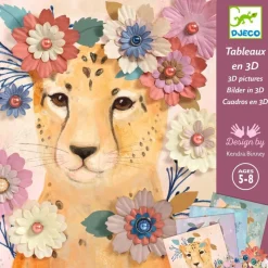 Djeco Art / Craft|Age 7 & 8^Floral Wreaths 3D Pictures