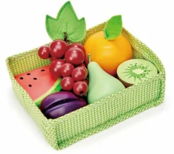 Tender Leaf Toys Play Food|Role Play^Fruit With Fabric Crate