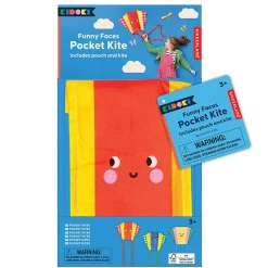 KIDOKI Age 7 & 8|Age 5 & 6^Funny Face Pocket Kite