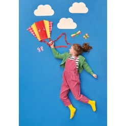 KIDOKI Age 7 & 8|Age 5 & 6^Funny Face Pocket Kite