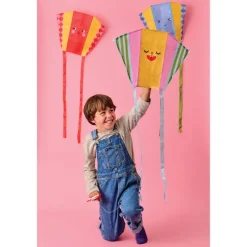 KIDOKI Age 7 & 8|Age 5 & 6^Funny Face Pocket Kite
