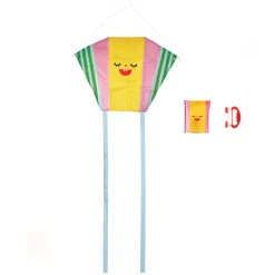 KIDOKI Age 7 & 8|Age 5 & 6^Funny Face Pocket Kite