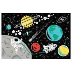 Mudpuppy Jigsaws / Puzzles|Age 7 & 8^Glow Puzzle - Space (100-Piece)