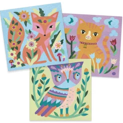 Djeco Art / Craft|Age 7 & 8^Glow-in-the-dark Coloured Sands Art - Garden Lights