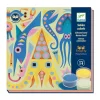 Djeco Art / Craft|Age 7 & 8^Glow-in-the-dark Coloured Sands Art Kit