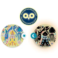 Djeco Art / Craft|Age 7 & 8^Glow-in-the-dark Coloured Sands Art Kit