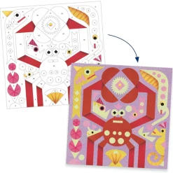 Djeco Art / Craft|Age 7 & 8^Glow-in-the-dark Coloured Sands Art Kit