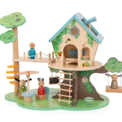 Moulin Roty Small World Play|Age 5 & 6^Grande Famille Tree House Furnished + Family Pack
