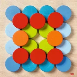 Haba Wooden Puzzles|Games^Color Buttons Pegging Game