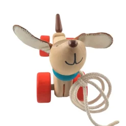Plan Toys Push / Pull^Happy Puppy Wheel Along