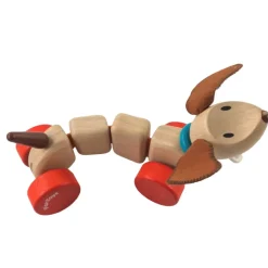 Plan Toys Push / Pull^Happy Puppy Wheel Along