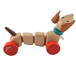 Plan Toys Push / Pull^Happy Puppy Wheel Along