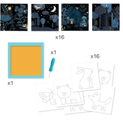 Djeco Art / Craft|Age 5 & 6^Image Reveal Piercing Set