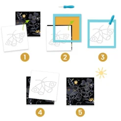 Djeco Art / Craft|Age 5 & 6^Image Reveal Piercing Set
