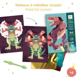 Djeco Art / Craft|Age 9 & 10^Jurassic Foil Pictures Craft Kit