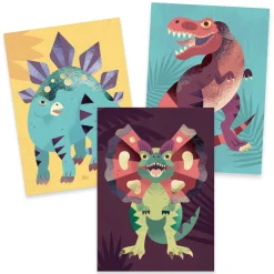 Djeco Art / Craft|Age 9 & 10^Jurassic Foil Pictures Craft Kit