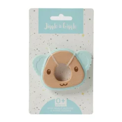 Jiggle u0026 Giggle Rattles / Clutching|Age 1^Koala Silicone & Wood Teether – Blue