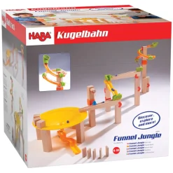 Haba Stem Toys|Ball & Marble Runs^Large Ball Track Funnel Set -