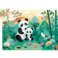 Djeco Age 4|Age 3^Leo Panda Silhouette Puzzle