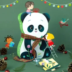 Djeco Age 4|Age 3^Leo Panda Silhouette Puzzle