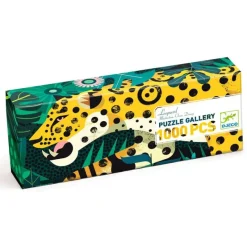 Djeco Jigsaws / Puzzles|Age 11 & 12^Leopard Puzzle Gallery with Poster (1000 Piece)