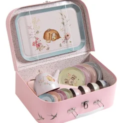 Moulin Roty Role Play|Kitchen / Play Food^Les Rosalies Metal Tea Set in Case