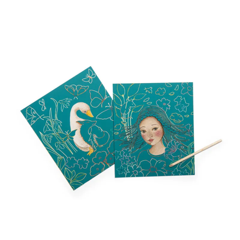 Moulin Roty Art / Craft|Age 9 & 10^Les Rosalies Scratch Cards
