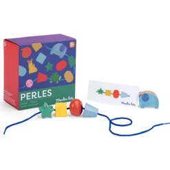 Moulin Roty Early Learning|Hammer / Lace^Les Toupitis Wooden Lacing beds