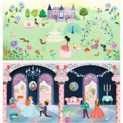 Djeco Stickers / Transfers^Life in the Castle (Reposition-able Sticker Activity)