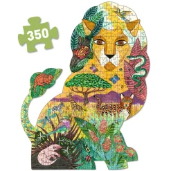 Djeco Jigsaws / Puzzles|Age 9 & 10^Lion Shaped Art Puzzle (350 pc)