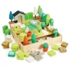 Tender Leaf Toys Wooden Blocks|Small World Play^Little Garden Designer Set (67-Piece Set)