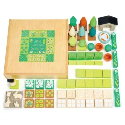 Tender Leaf Toys Wooden Blocks|Small World Play^Little Garden Designer Set (67-Piece Set)